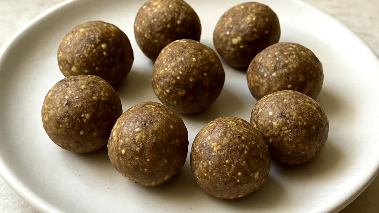 Energiekugeln aus Buchweizen und Lucuma"