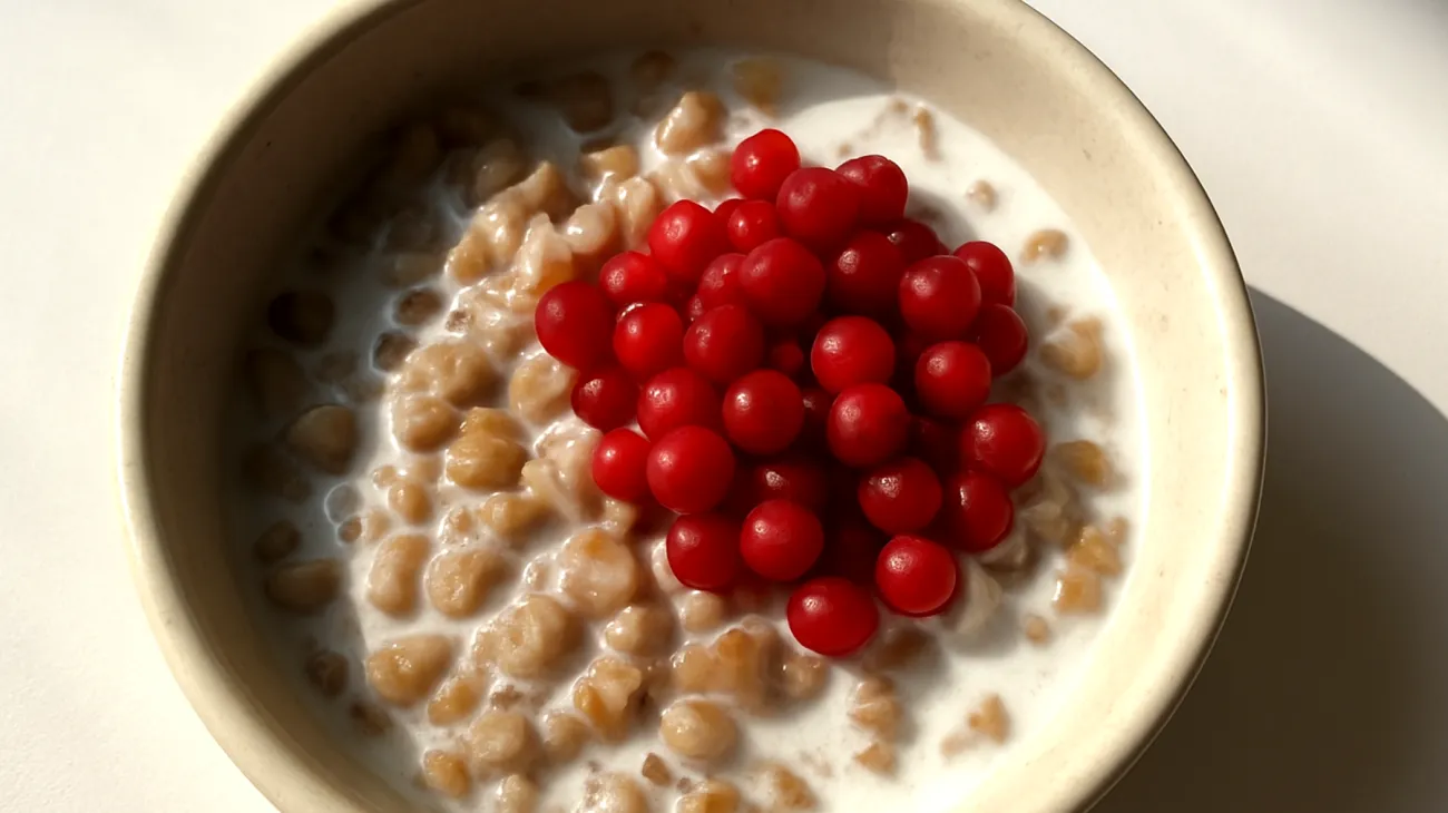 Kefir-Buchweizen-Overnight-Bowl mit Schisandra-Beeren"
