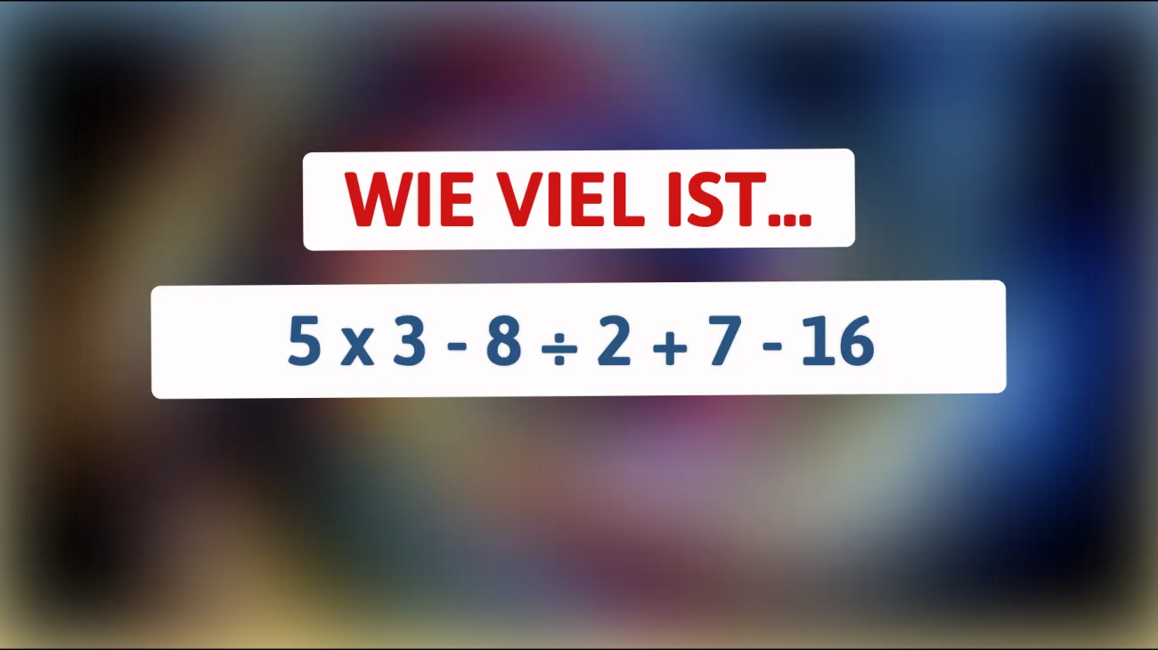 Nur 1% können dieses Zahlenrätsel lösen - bist du clever genug, um die richtige Lösung zu finden?"