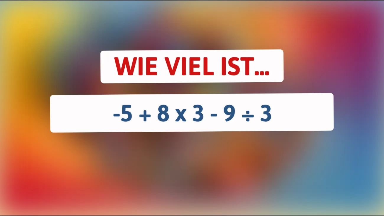 Nur Genies können es lösen: Was ist das geheimnisvolle Ergebnis dieser scheinbar einfachen Gleichung? Versuchen Sie es!"