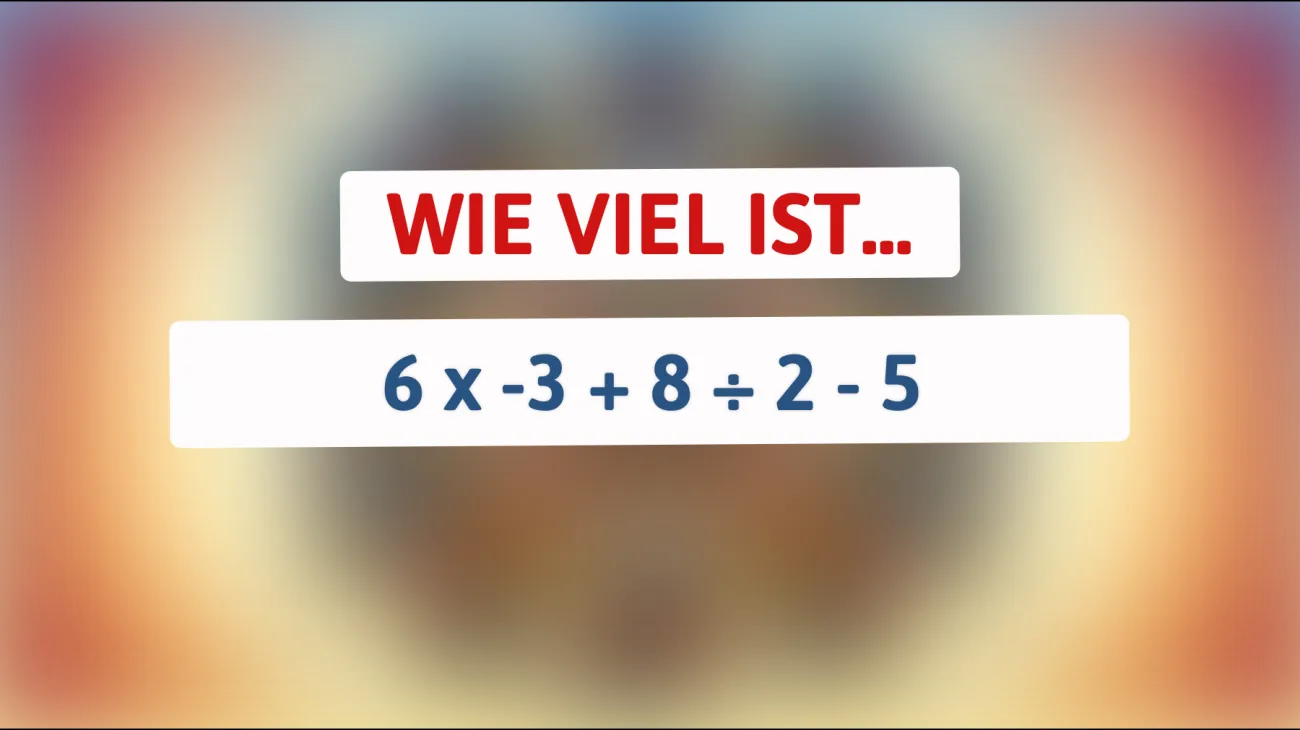 Nur Genies knacken dieses Mathe-Rätsel: Kannst du das Ergebnis bestimmen? 🌟"