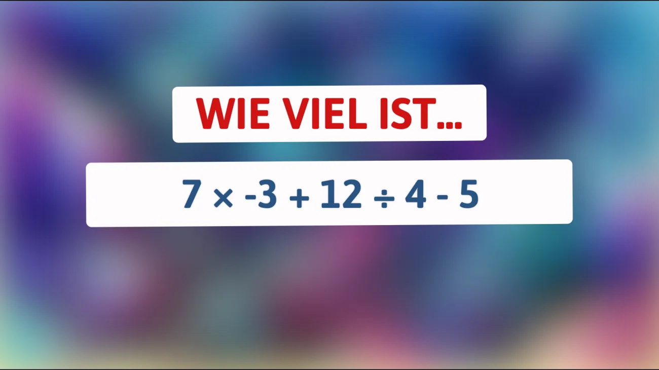Nur Genies lösen es: Kannst du das knackige Rätsel knacken und das richtige Ergebnis finden?"