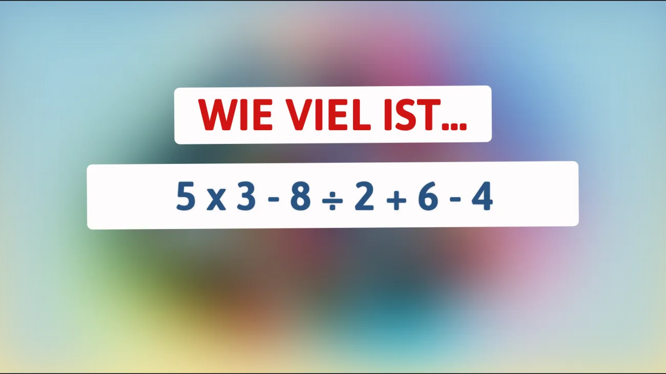 Nur kluge Köpfe können es lösen: Die knifflige Mathematik-Aufgabe, die Ihren Verstand herausfordert!"