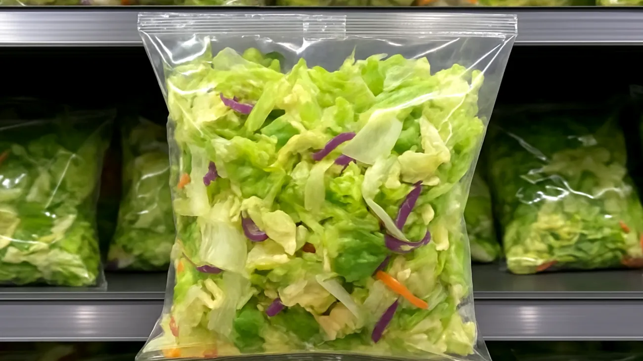 Verpackte Salate"